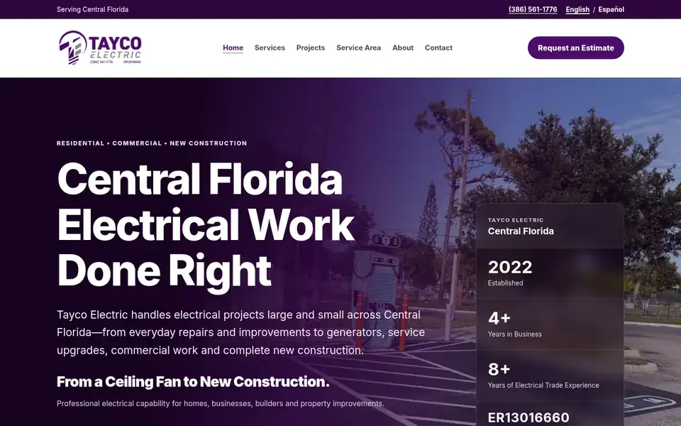 Tayco Electric website